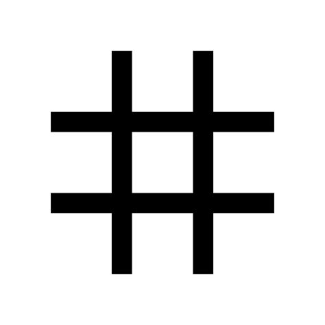 hashmark symbol.